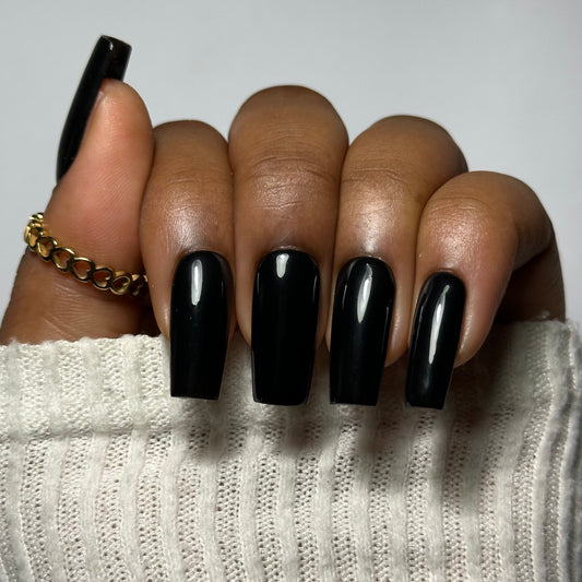 Black Press On Nails