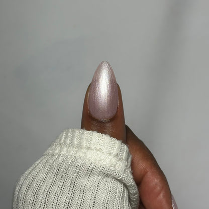 Pearl Pink Press On Nails