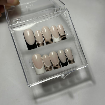 Tortoise Shell Press On Nails