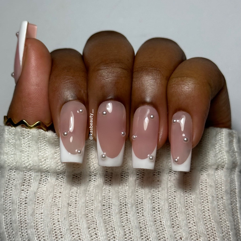 Pearl Press On Nails
