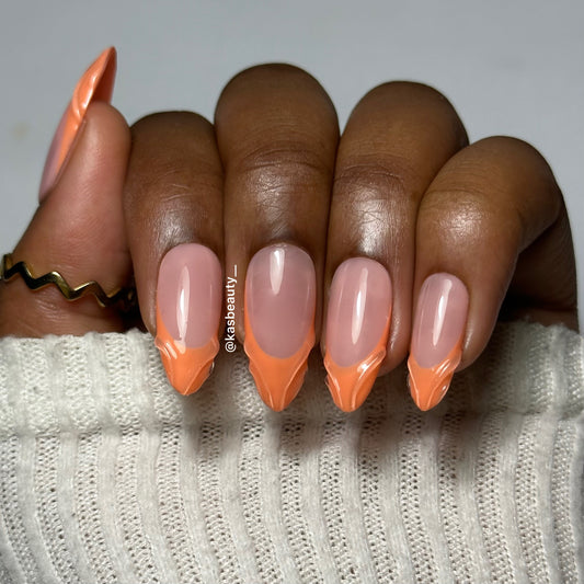 Papaya Press On Nails